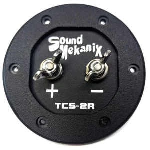 3" Round Terminal Cup (Single Input) Black
