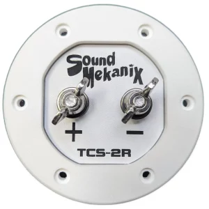 3" Round Terminal Cup (Single Input) White